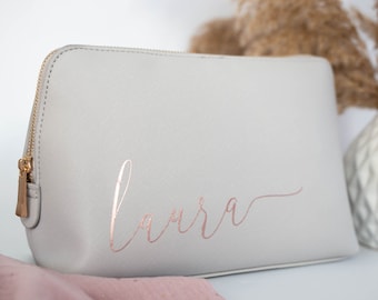 personalisierte Kosmetiktasche, Schminktasche mit Namen, personalisierte Make-Up Tasche, Beauty Bag mit Namen, Muttertagsgeschenk