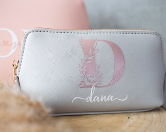 Personalisierte Kosmetiktasche mit Namen Schminktasche beautybag