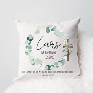 Communion pillow personalized with name and date, communion gift idea, communion pillow with name, communion gift image 4