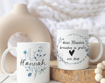 personalisierte Tasse für Erzieherinnen, Abschiedsgeschenk Kita, Tasse mit Namen für Erzieherinnen, Dankeschön Geschenk Kita