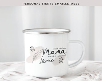 personalized enamel cup as a gift for the best mom enamel cup personalized with name gift Mother's Day cup best mom