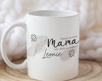 personalisierter Mama Becher, Mama Tasse mit Namen, Geschenkidee Beste Mama, Muttertagsgeschenk Mom Becher, Becher Mama personalisiert