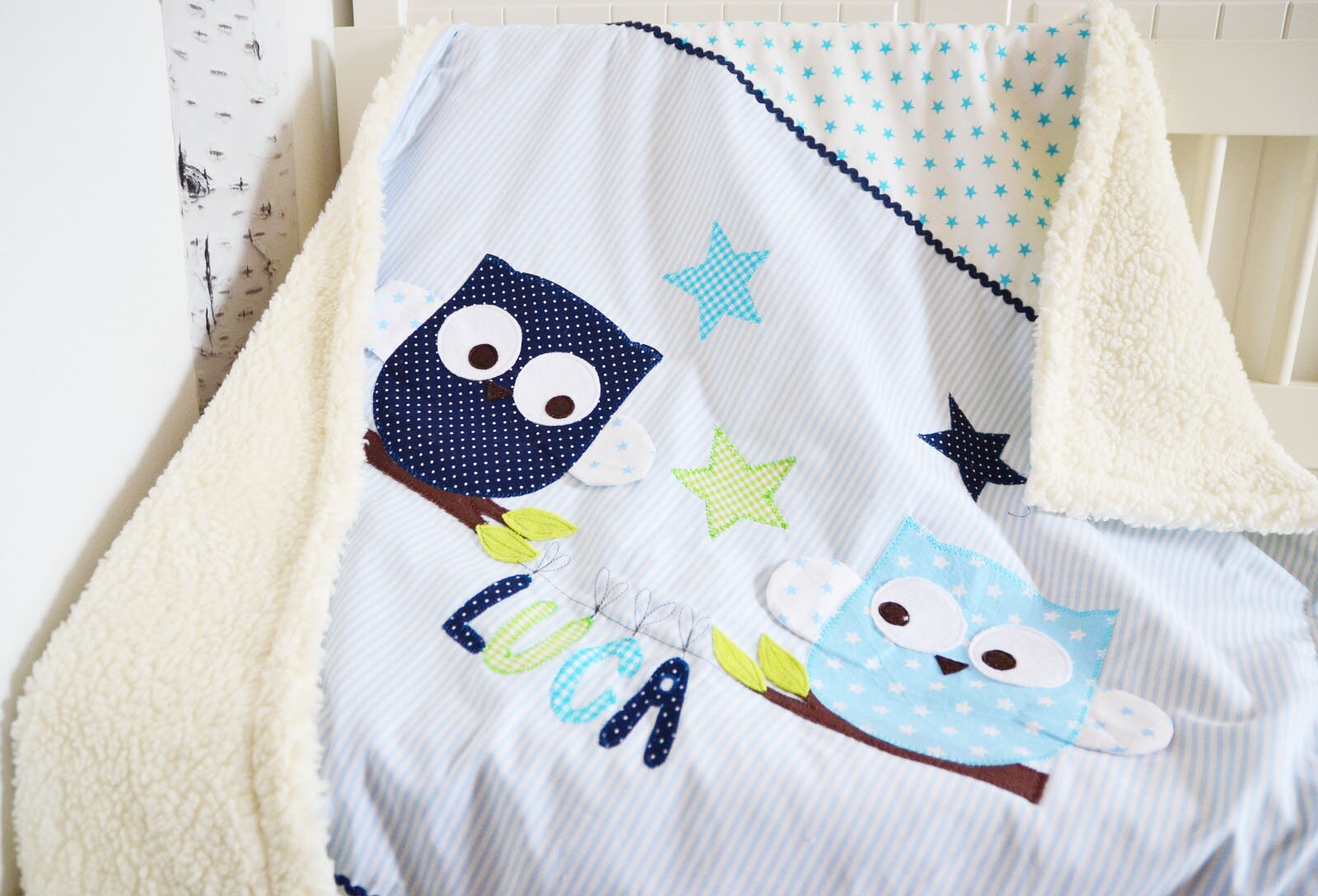 Personalisiert Babydecke Mit Namen - Kuscheldecke Mit Stickerei Für Jungen & Mädchen