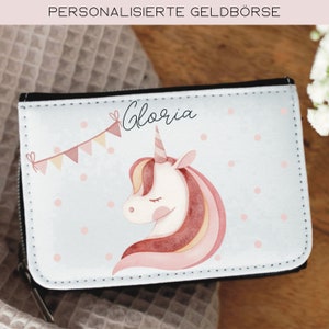 personalisierte Geldbörse für Kinder, Geldbörse mit Namen, Weihnachtsgeschenk für Kinder, Einschulungsgeschenk, Nikolausgeschenk, Portmonee