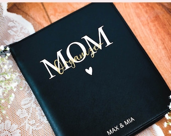 MOM Organizer | U-booklet cover | Planner personalized with desired text | Mother's passport, document folder I family organizer personalized