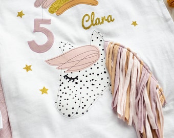 Birthday shirt children, birthday shirt, shirt with number, shirt girls, shirt birthday, shirt unicorn, horse children's shirt, shirt with name