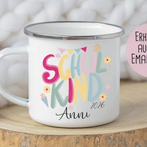 Einschulung Tasse personalisiert mit Name – individuelle Kindertasse zum Schulanfang