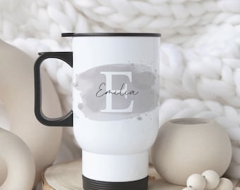 personalized thermal mug, stainless steel thermal mug, thermal mug to go with name, personalized mug