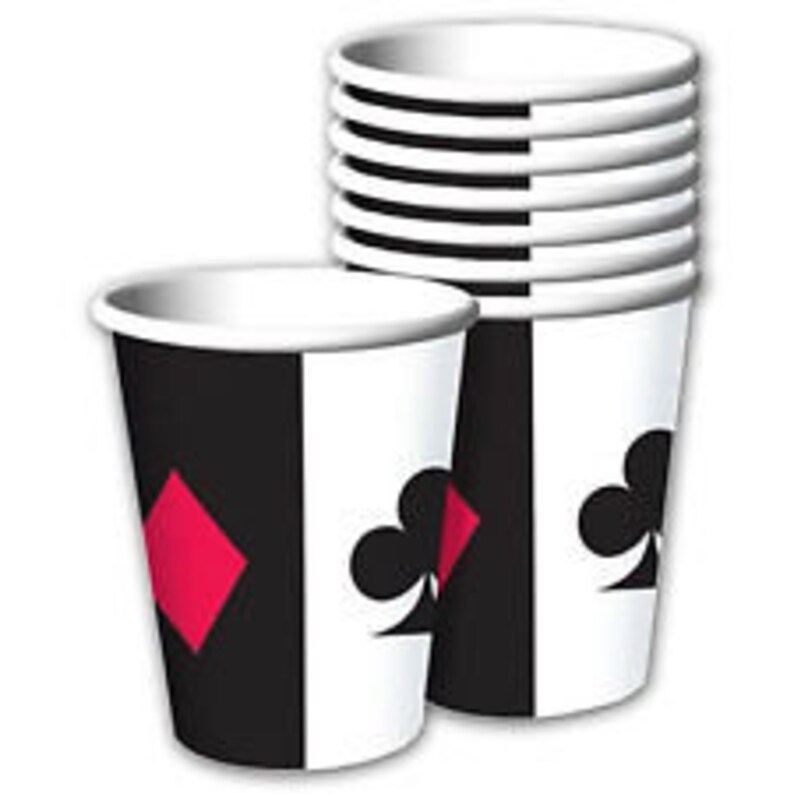 Poker Night Paper Plates Casino Theme Bucks Party Etsy Australia