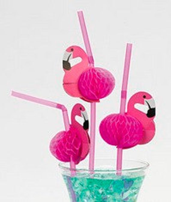 Lots 20X 3D Pink Flamingo Cocktail Plastic Umbrella Drinking Straws Party Bar Lots 20X 3D Pink Flamingo Cocktail Plastic Umbrella Drinking Straws Party Bar