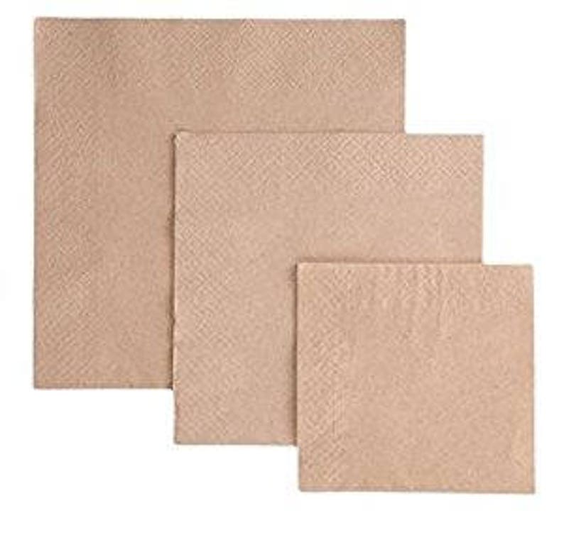 Kraft Napkins Recycled Paper Napkins Natural Tableware Etsy Australia