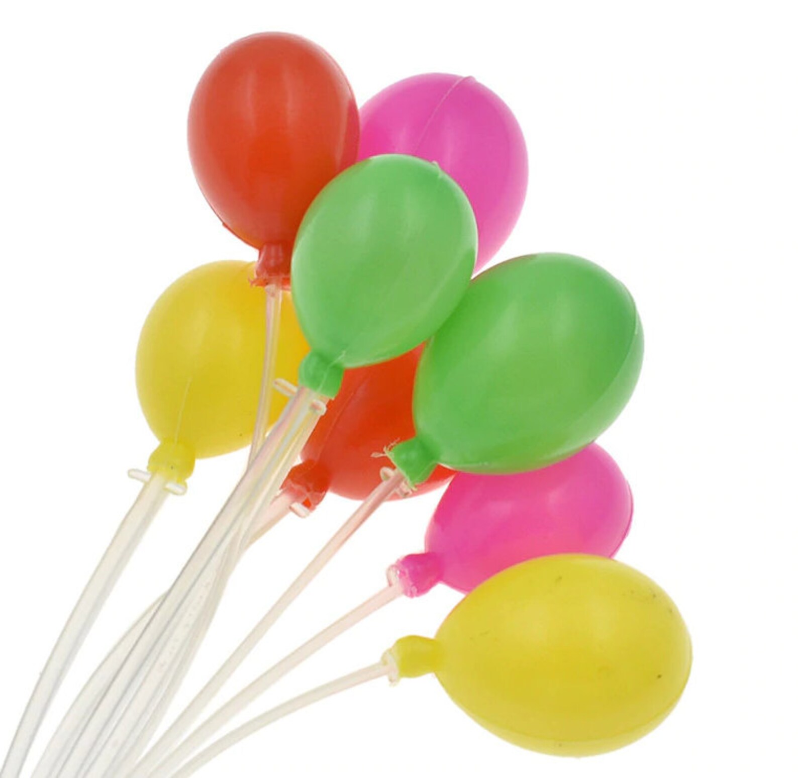 Bright balloon cake topper happy birthday topper colourful Etsy