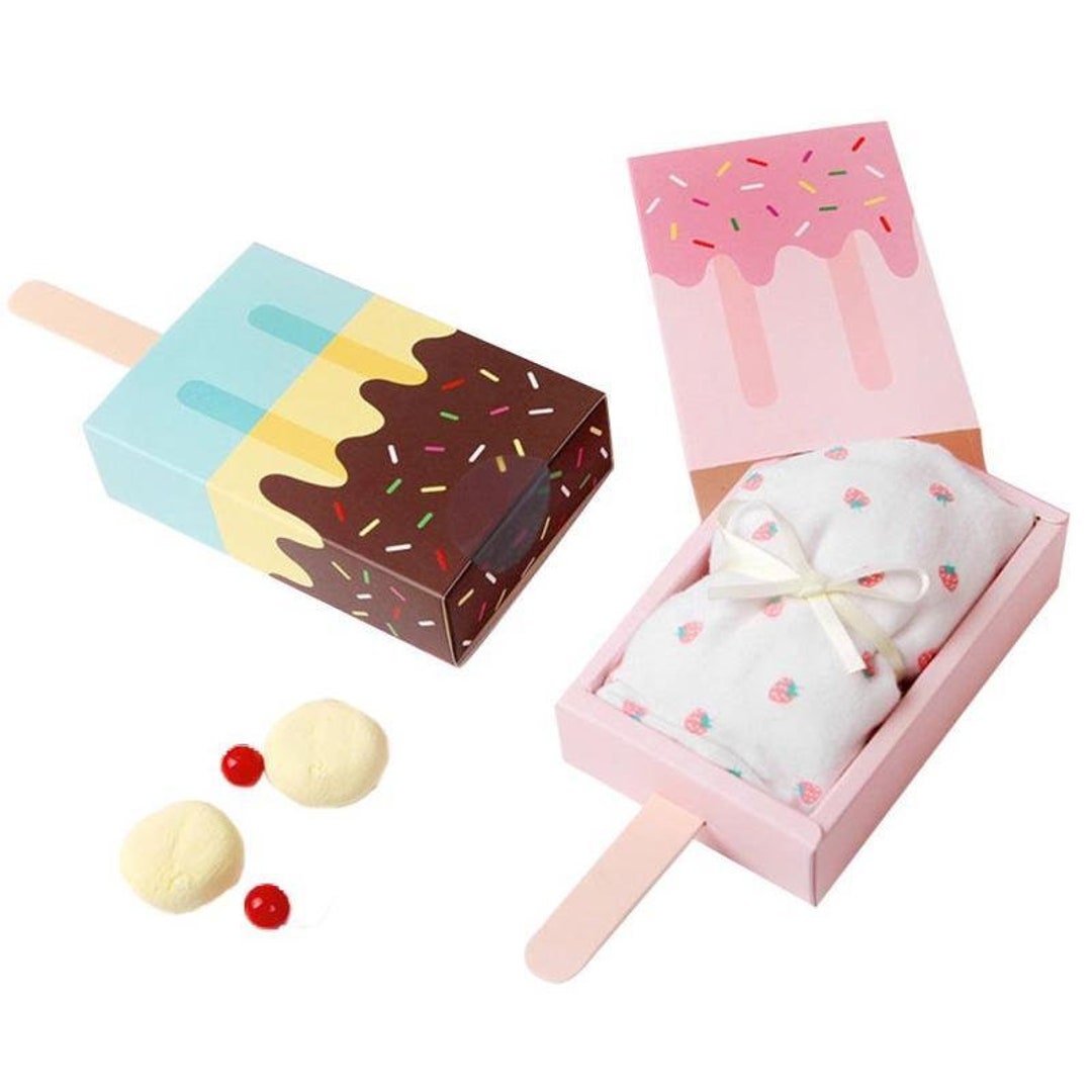 10x Icecream Box Ice Cream Theme Treat Box Lolly Bags Mint Etsy Australia