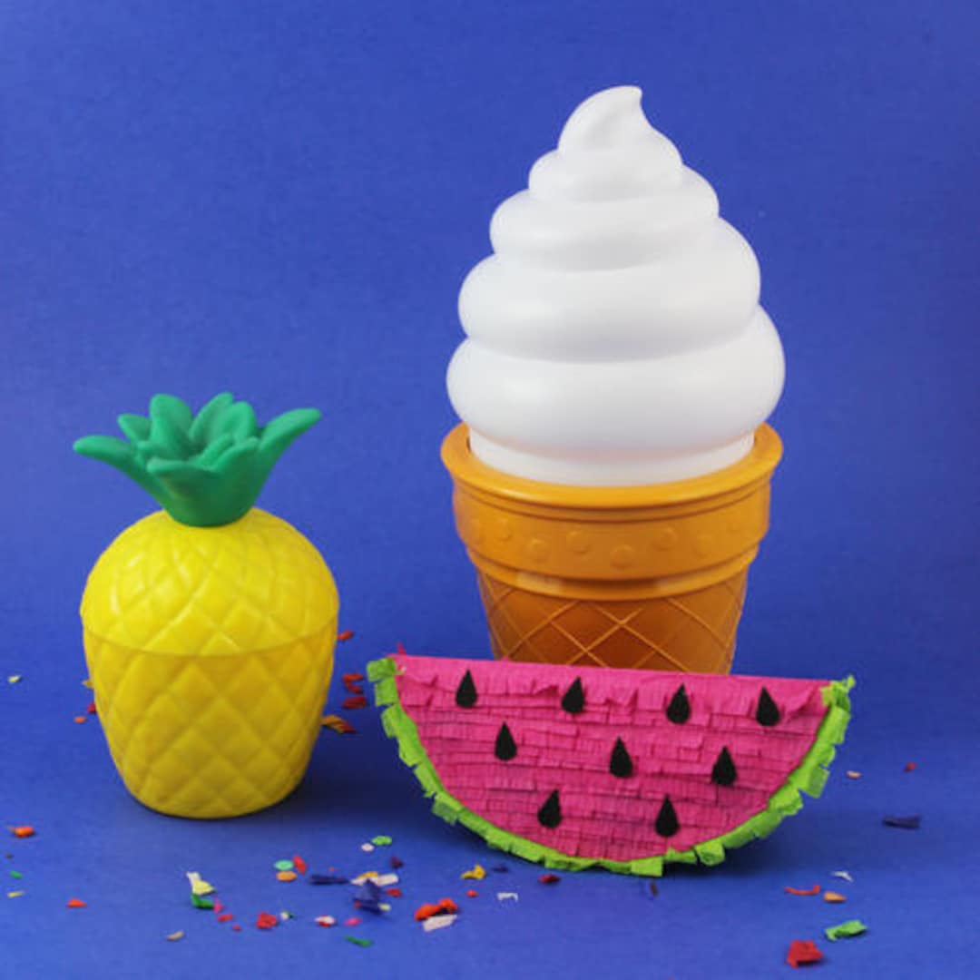 Ice Cream Cone Light Table Decorations Fairy Lights Donut Party Dessert
