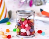 10 x Mini candy bucket, paint can, party favours, candy buffet, bomboniere, lolly box, wedding favors, lolly bags, kids parties, clear pail