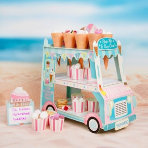 Icecream cart | Table centrepiece | Icecream party | 1st birthday | Donut | Kids Birthday | Dessert table | Candy Bar | Lolly Bar | Bright