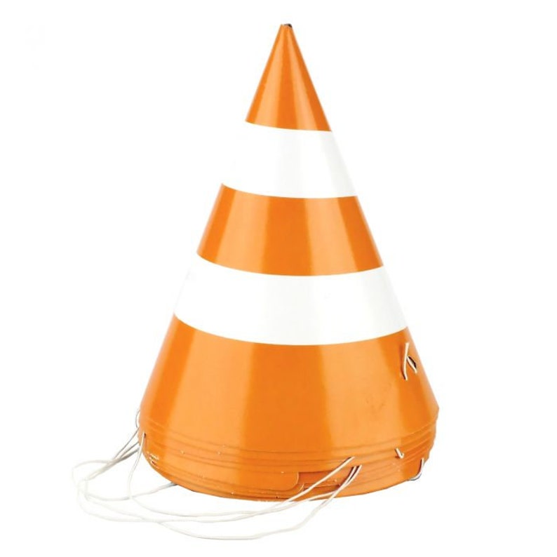 Traffic Cone Party Hats Construction Party Construction Theme Etsy