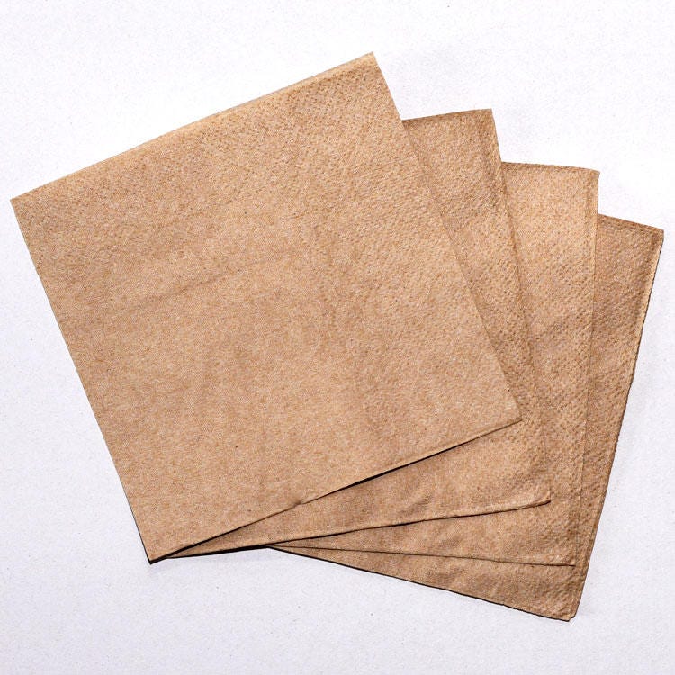Kraft Napkins Recycled Paper Napkins Natural Tableware Etsy Australia