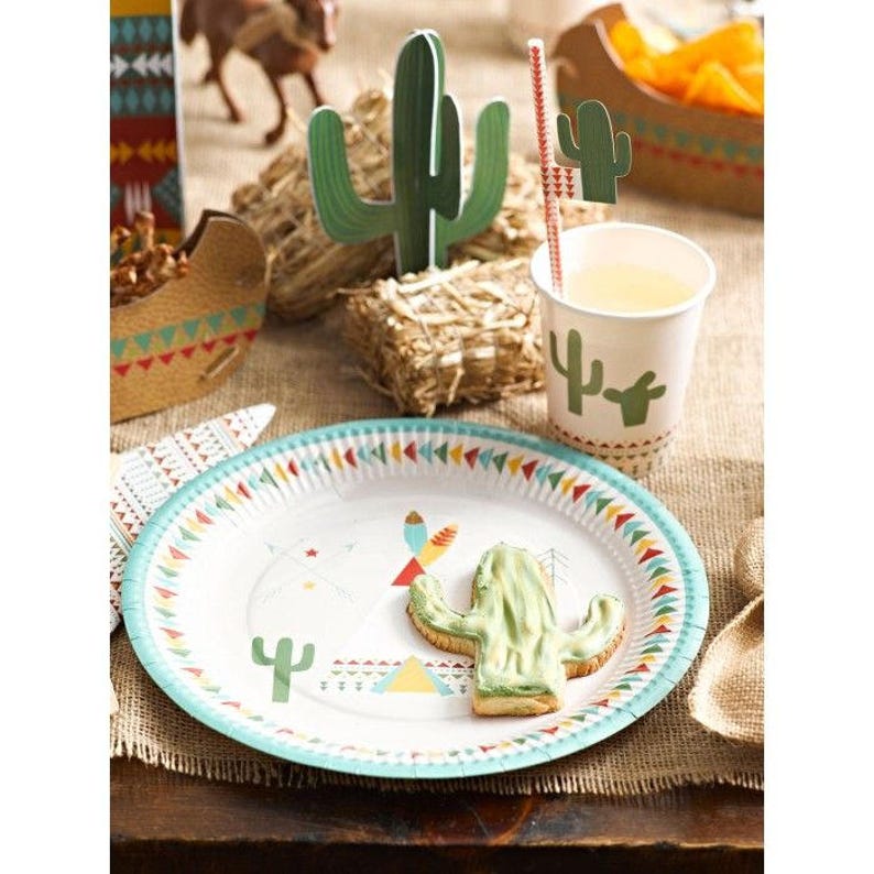 20 X Pow Wow Drinking Straws Wild One Party Paper Straws Etsy Australia