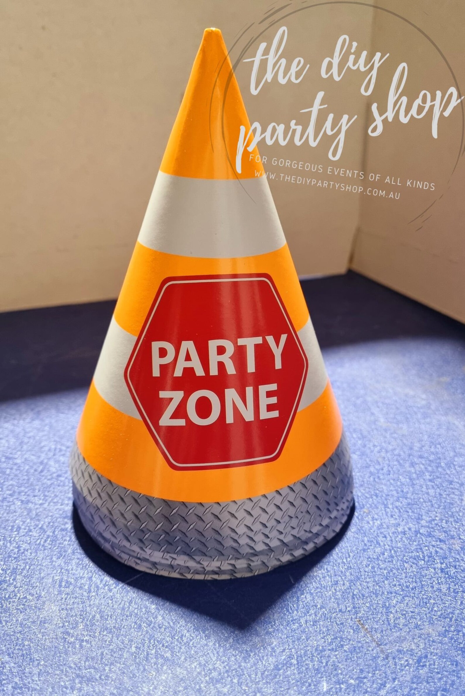Traffic Cone Party Hats Construction Party Construction Theme Etsy Traffic Cone Party Hats Construction Party Construction Theme Etsy