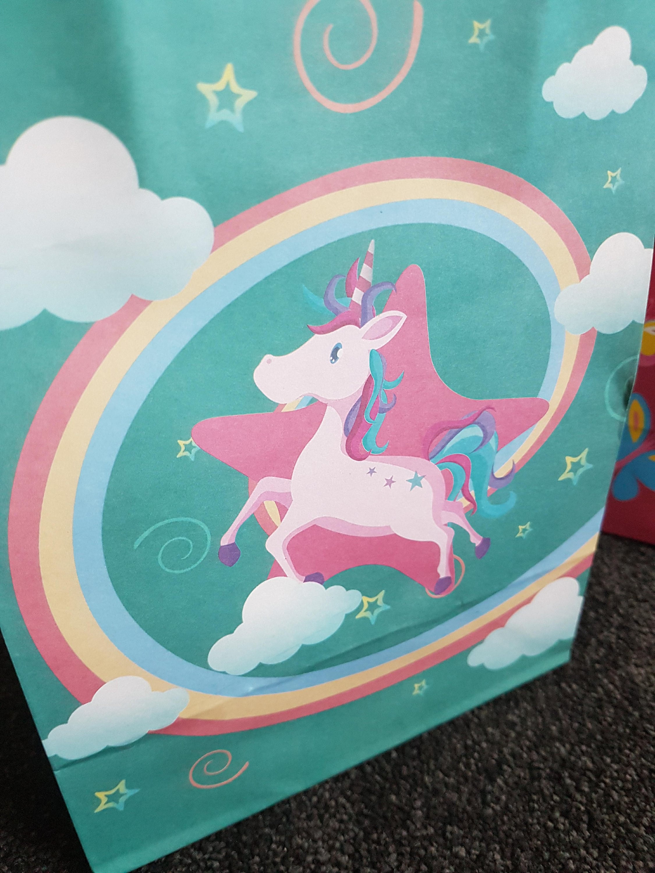 4x Unicorn Party treat bags loot bags Unicorn theme girls Etsy