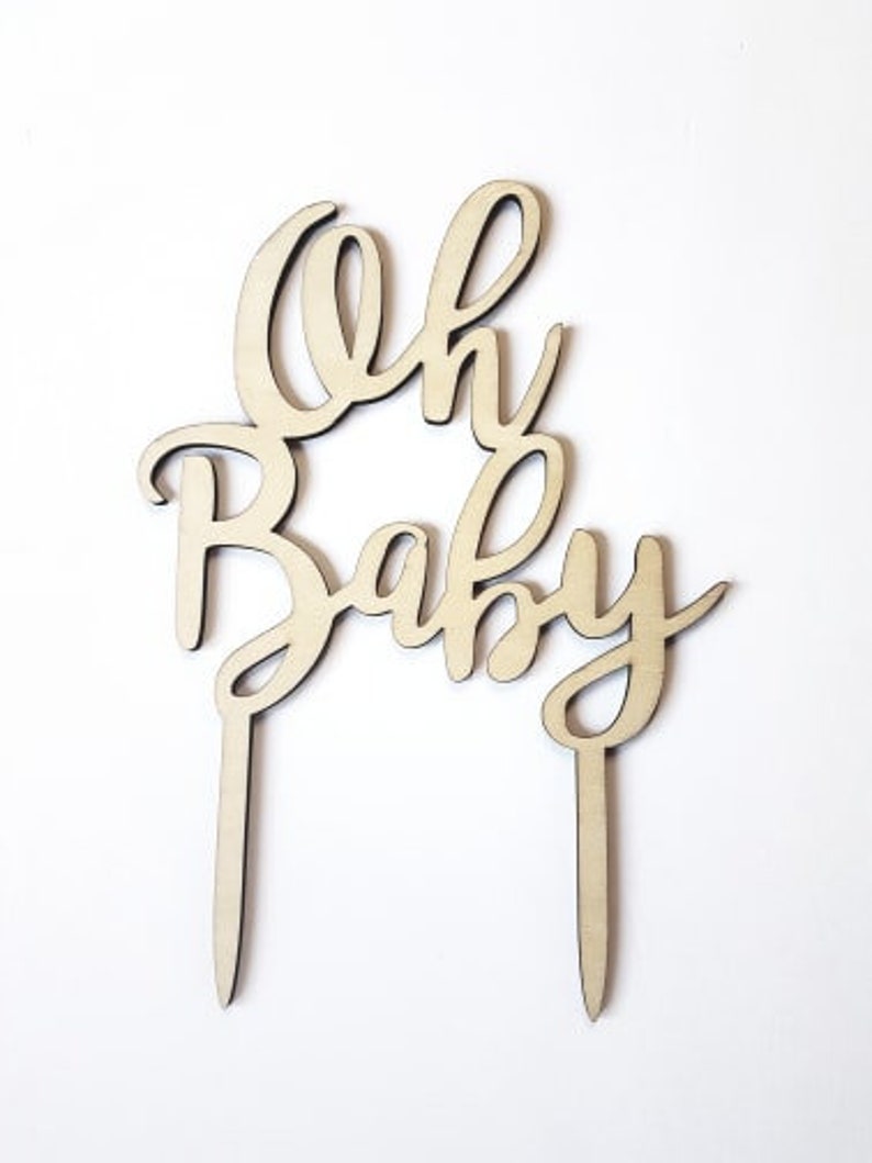 Oh Baby Cake Topper Wood Cake Topper Oh Baby Cake Topper Etsy Australia