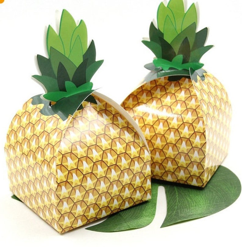 10x Pineapple Box Pineapple Theme Tropical Theme Hawaiian Etsy