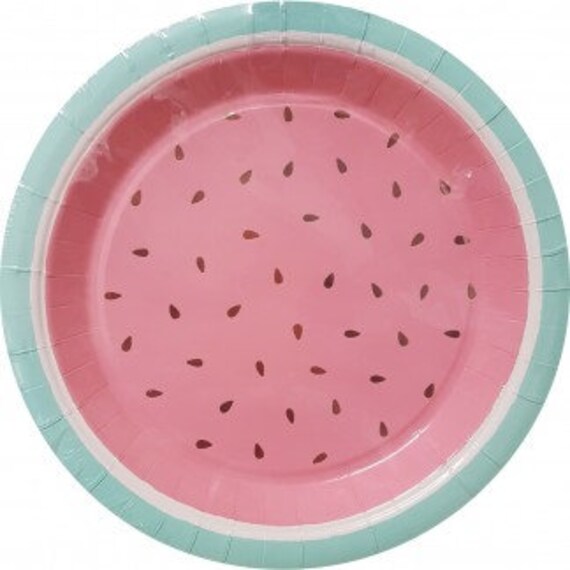 watermelon plates and napkins