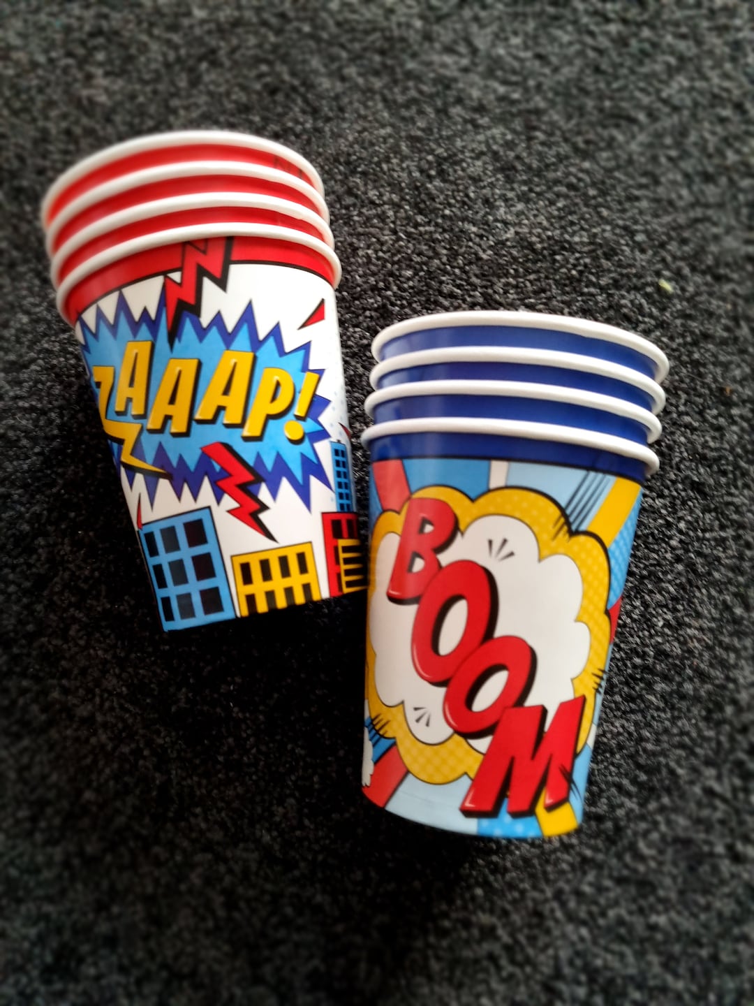 Superhero Party Cups | Hero Birthday | Paper Plates | Comic Party ...