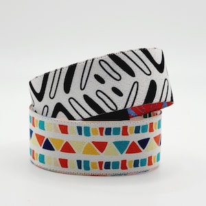Reversible Elastic Wristband Bracelets - Pack of 2, 4 Styles