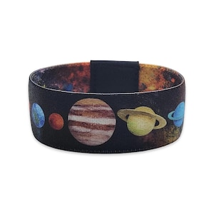 Solar System , Elastic Wristband, Bracelet, Soft Friendship  Wrist band, Reversable bracelet