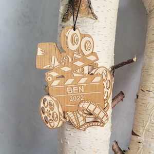Personalized Film Movie TV Wooden Christmas Ornament