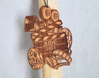 Personalized Film Movie TV Wooden Christmas Ornament