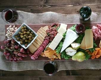 42 Inch WALNUT- Extra Large Wooden Serving Platter- Cheese Board with Optional Engraving