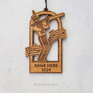PERSONALIZED TROMBONE Marching Band Ornament- Trombone Gift- Custom Trombone Ornament