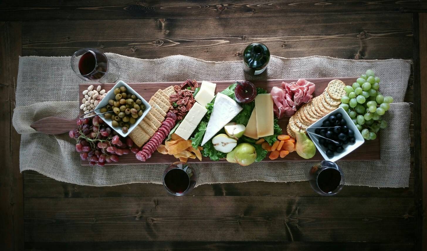 42 Inch Extra Large Wooden Serving Platter Cheese Board in Walnut