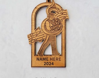 PERSONALIZED TUBA SOUSAPHONE Marching Band Ornament- Tuba Sousaphone Gift- Custom Tuba Sousaphone Ornament