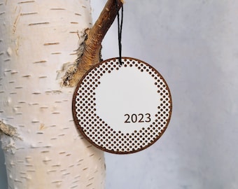 Golf Ball Wooden Ornament- Golf Gift- Golf Coach Gift- Golf Christmas Ornament