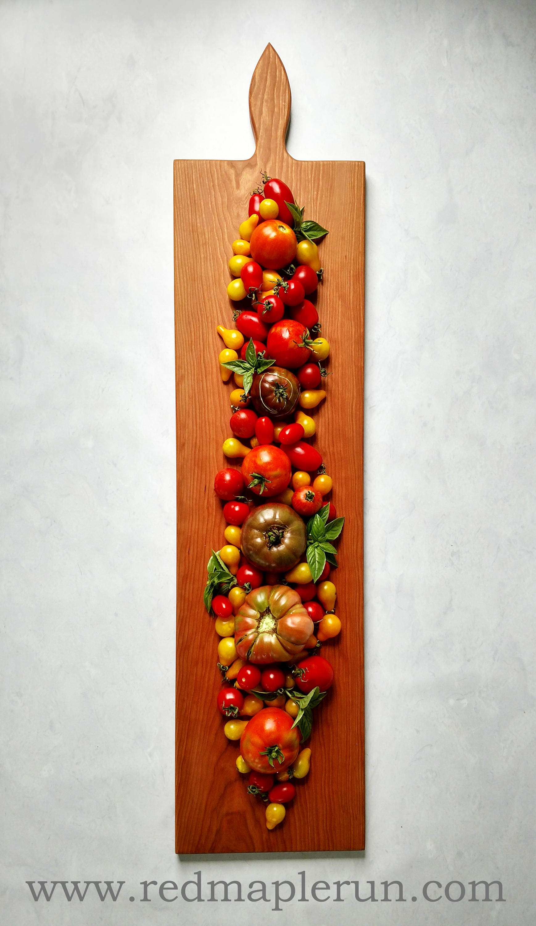 42 Inch Extra Large Wooden Serving Platter Cheese Board in Cherry