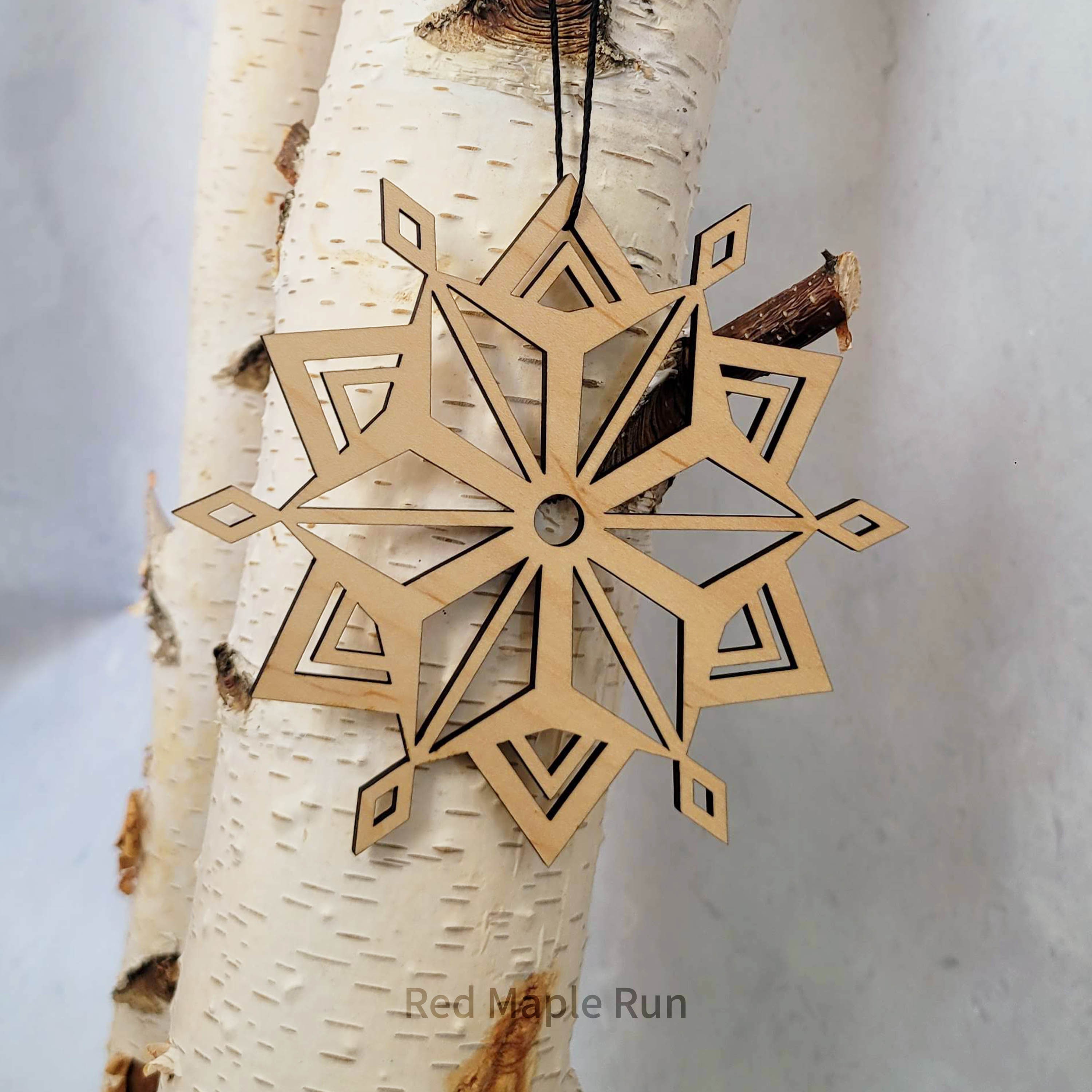 Bulk 5 Inch Wood Snowflakes