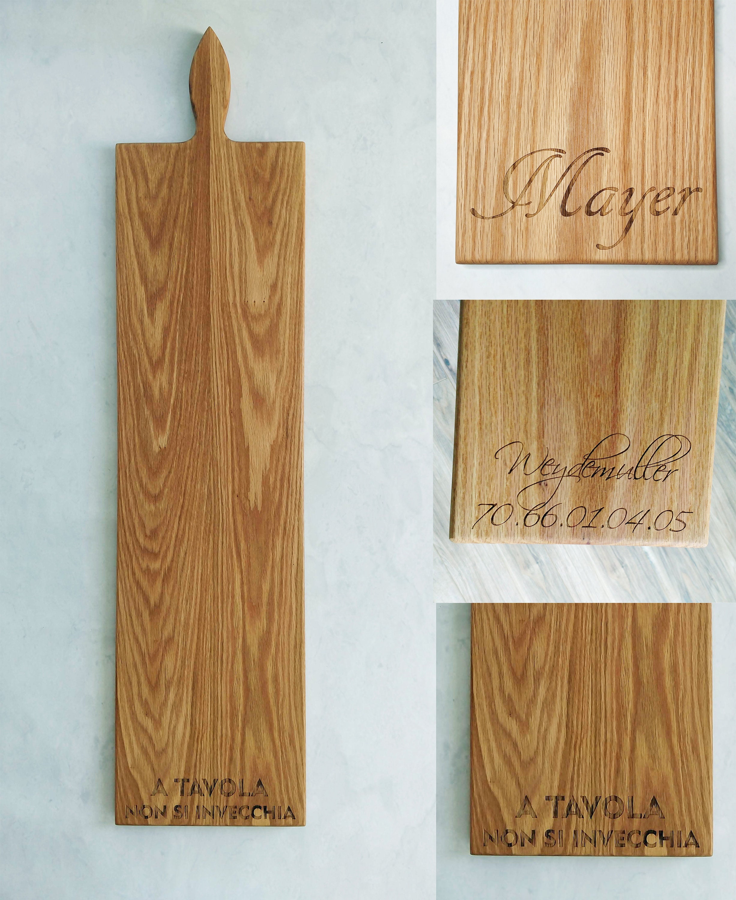 42 Inch Extra Large Wooden Serving Platter Cheese Board in Oak by