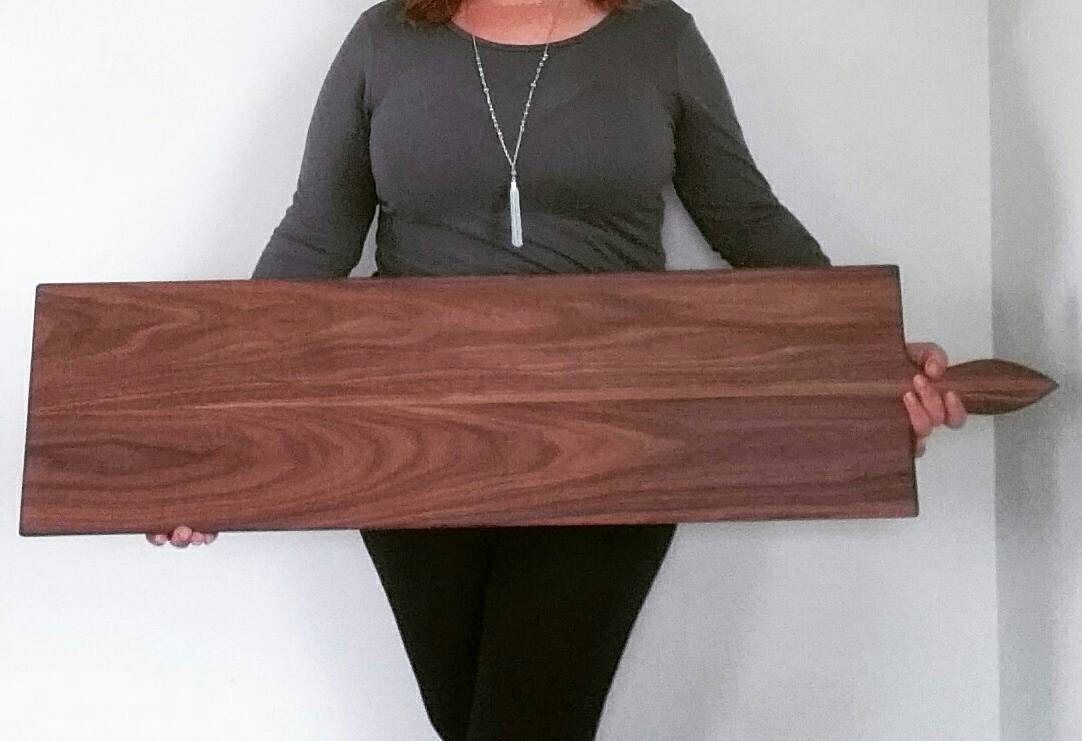 42 Inch Extra Large Wooden Serving Platter Cheese Board in Walnut