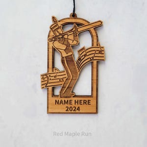 PERSONALIZED TROMBONE Marching Band Ornament- Trombone Gift- Custom Trombone Ornament