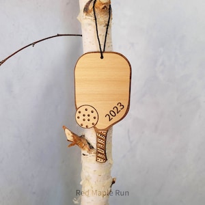 Pickleball Wooden Ornament- Pickleball Gift- Pickleball Coach Gift- Pickleball Christmas Ornament