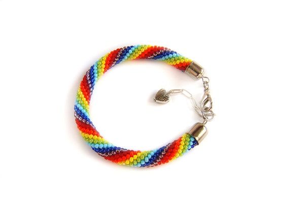 make love not war Queer bracelet friendship stripes bracelet rainbow bracelet