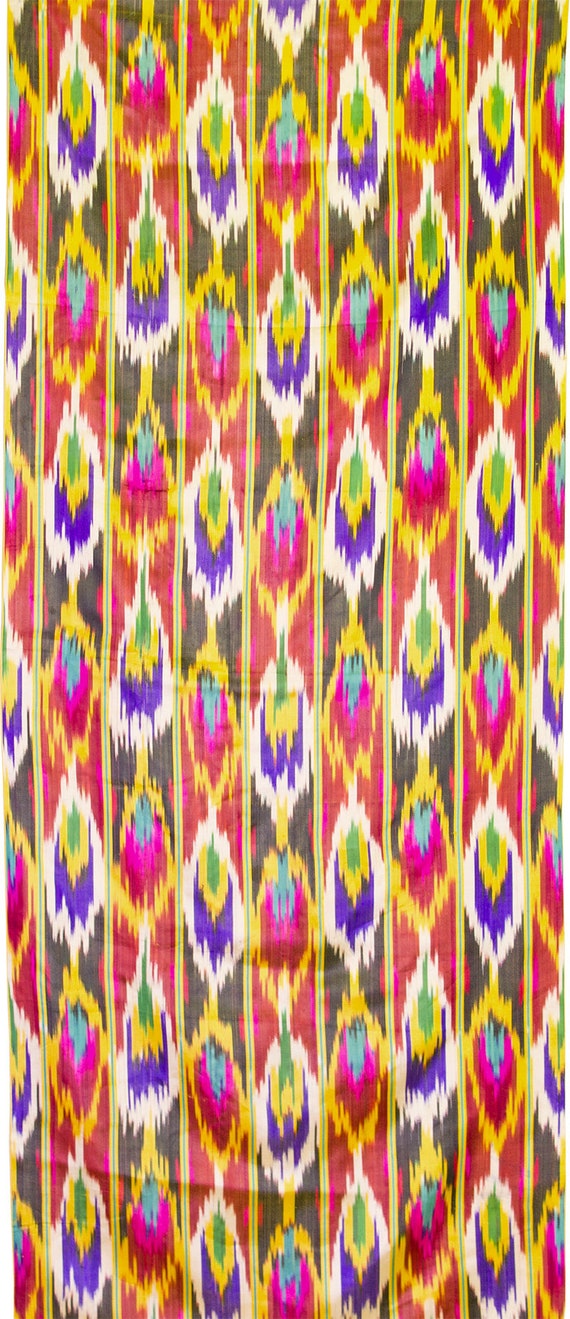 Vintage fait main 100 % soie ikat tissu tissu ikat de Khan-Atlas de l’Ouzbékistan < 8020 > db54f2 Vintage fait main 100 % soie ikat tissu tissu ikat de Khan-Atlas de l’Ouzbékistan < 8020 > db54f2