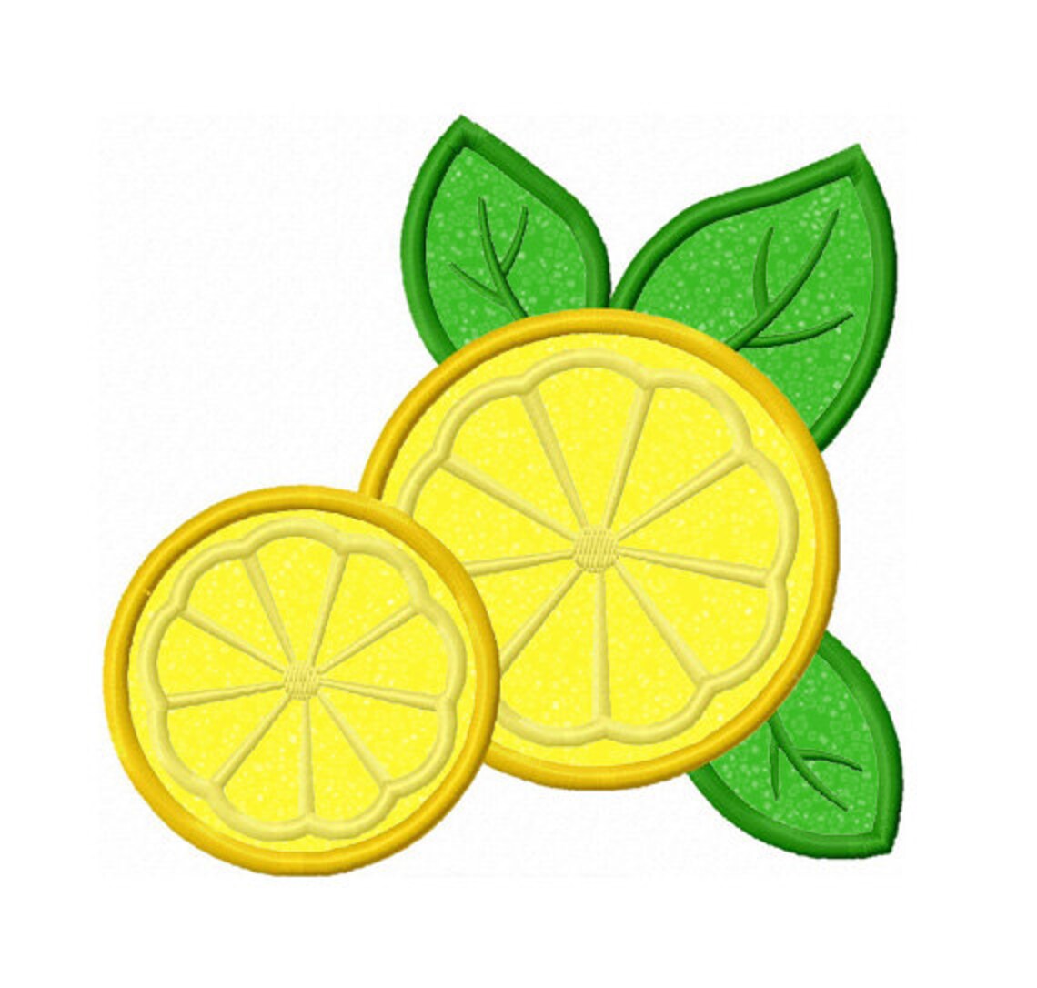Lemon Applique Machine Embroidery Design NO0180 Etsy