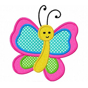 Butterfly Applique Machine Embroidery Design NO:0137