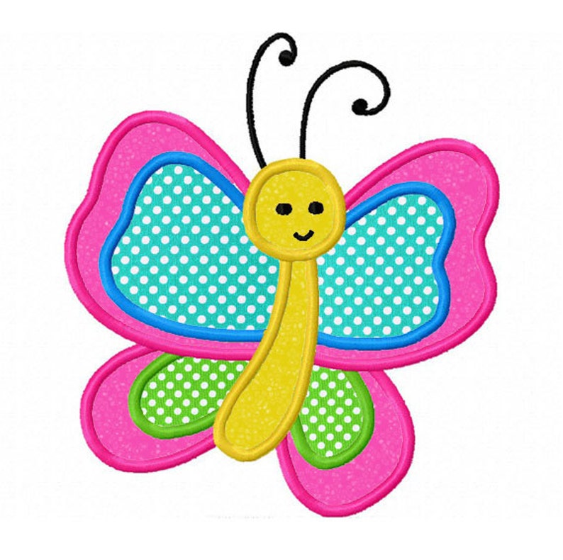 Butterfly applique machine embroidery design no0137  etsy Butterfly applique machine embroidery design no0137  etsy