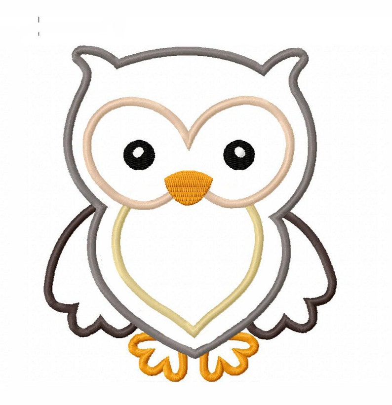 Download Owl Applique Machine Embroidery Design NO:0051 | Etsy